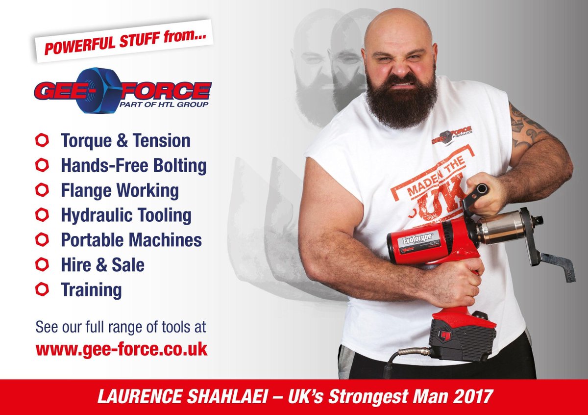Five times World's Strongest Man finalist and winner of Britain's Strongest Man 2012 &amp; 2013, Europe's Strongest Man 2016 and UK's Strongest Man 2017 Laurence Shahlaei will be on our stand at the #SNS2019 event at the Norfolk Showground this week. Come and say hello to Big Loz!
