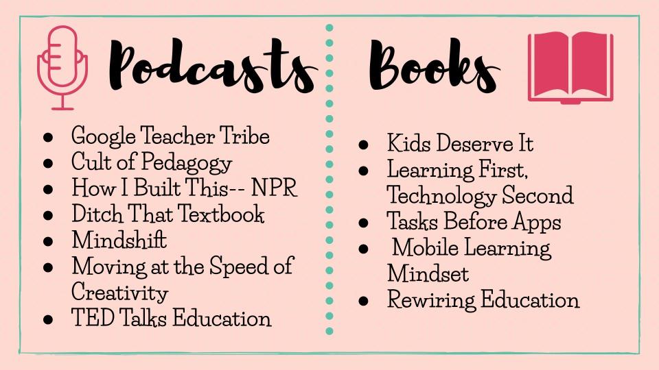 Bits &amp; Bytes here, focusing on Summer Professional Learning. Going on a road trip? Need a new book or podcast?  Reply or retweet with some of your favorite professional reads/podcasts or check out our favs! #iTeamRISD