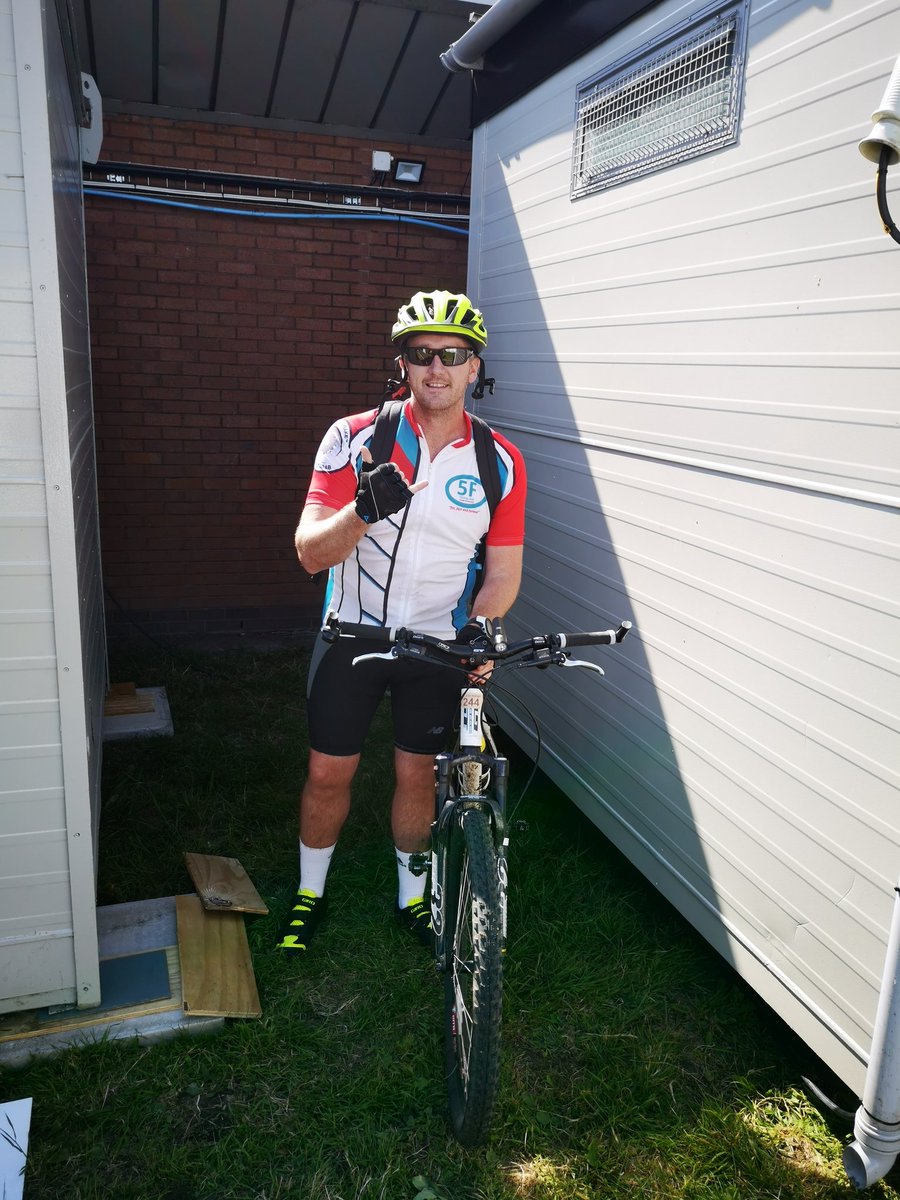 Our top lifeguard Brandon enjoying the benefits of cycling home after a long shift in the summer sun <a href="/Traffordleisure/">Trafford Leisure</a> Trafford to Stockport