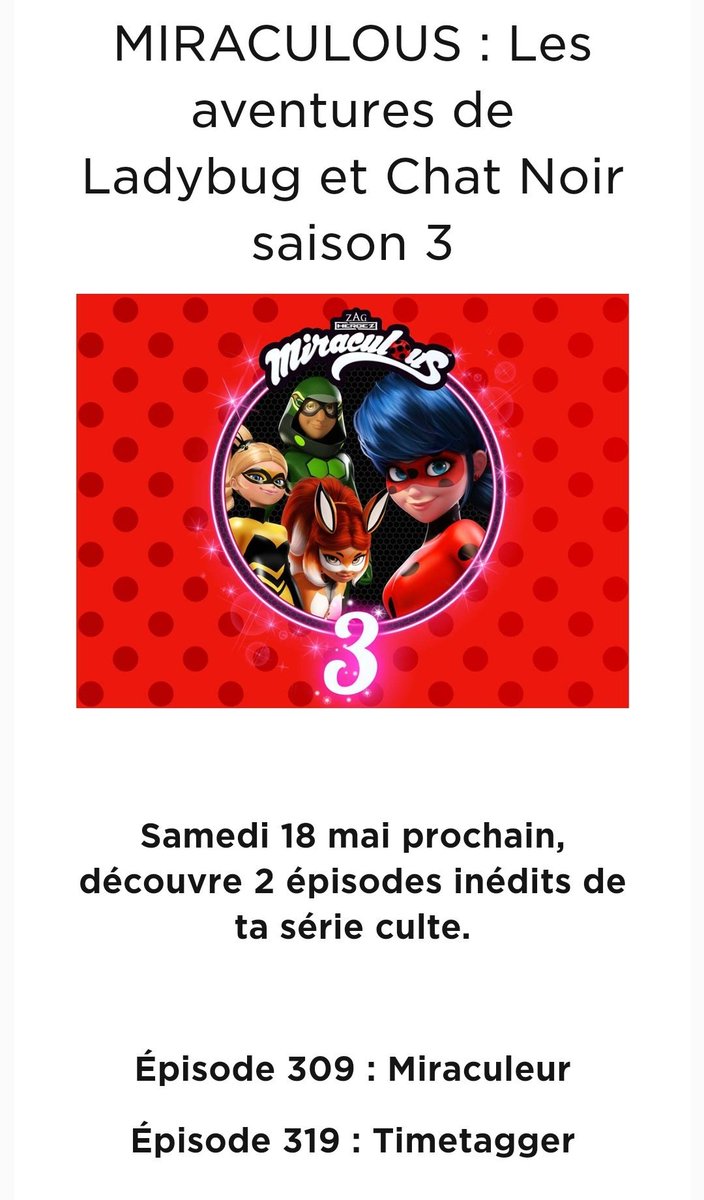 Ladybugit On Twitter New Episode Dates Miraculousladybug