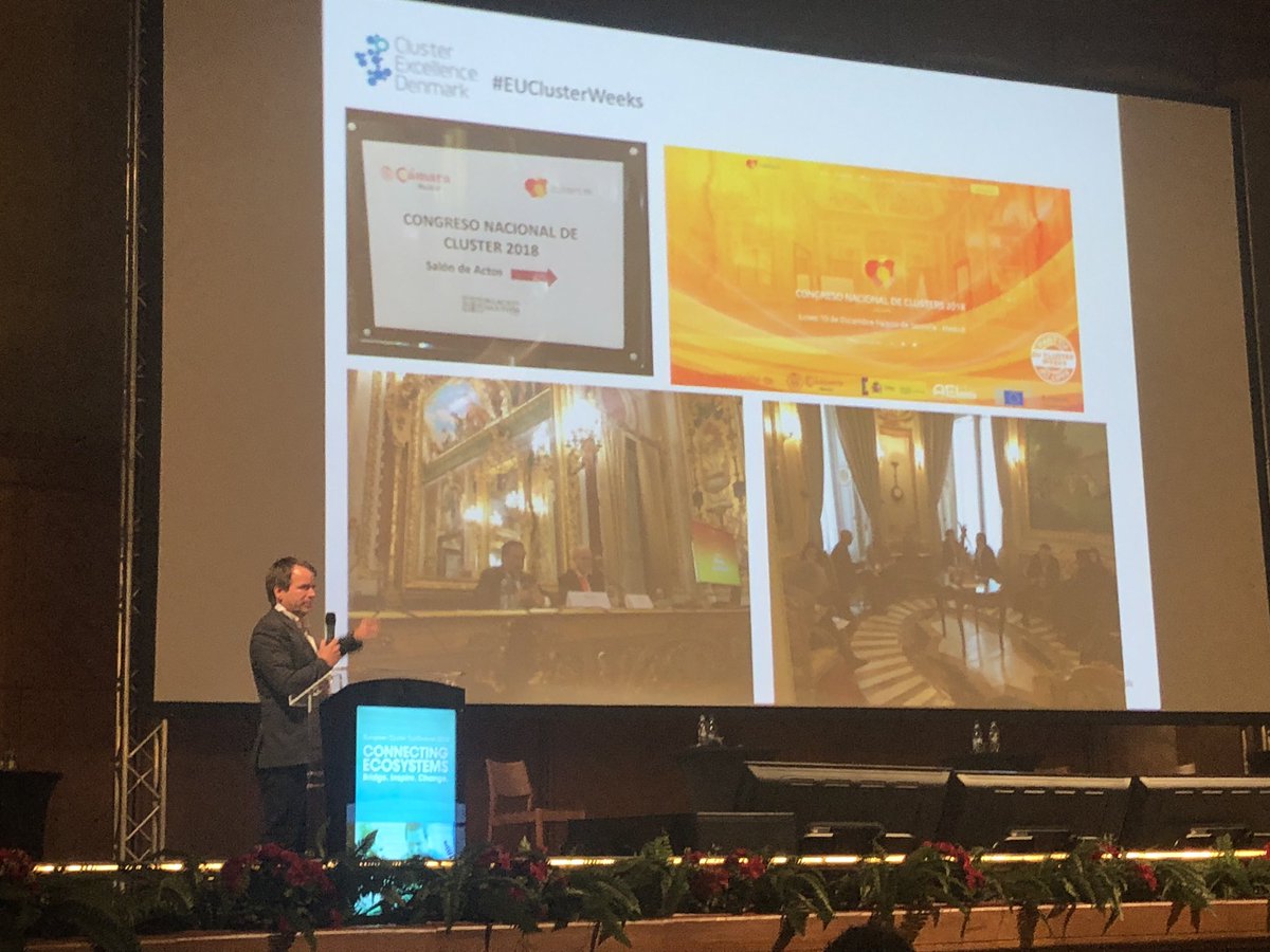 albertopezzi's tweet photo. Time for #EUclusterweeks report at #EUcluster2019 presented by @TessaroloA and with interesting interventions from @LuciaSeel @KasparKan @Katarzyna_UE @MatsWilliams & many friends / #cluster organizations involved @tcinetwork @Clusters_EU https://t.co/621DWywZFc