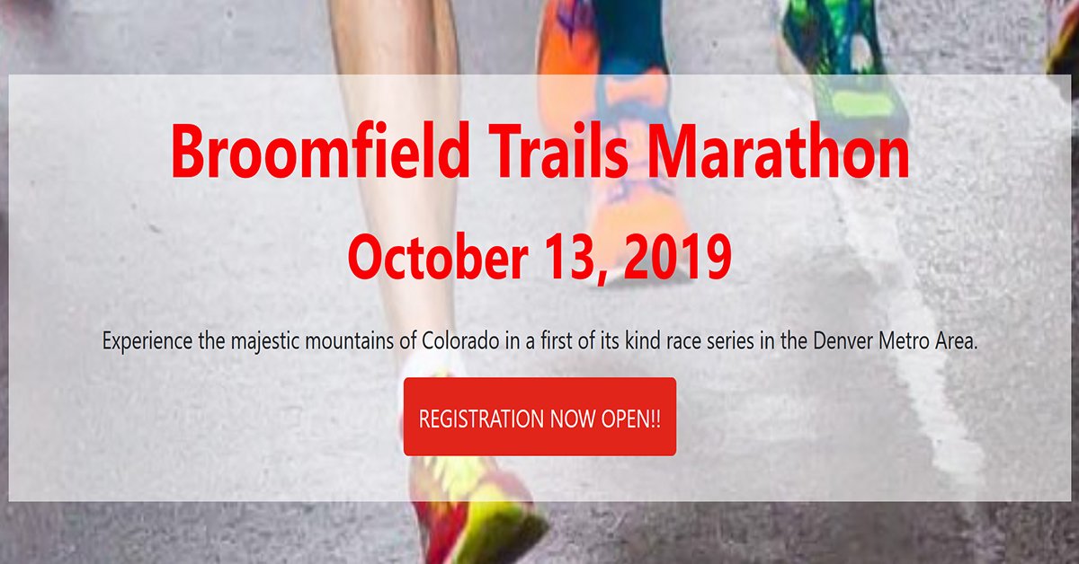 Spread the word and register today for the <a href="/broomfieldtrail/">BroomfieldTrailsMarathon</a> #Marathon - bit.ly/2TvgLrt #broomfieldtrailsmarathon #broomfieldmarathon #apreciouschild #broomfieldrotary