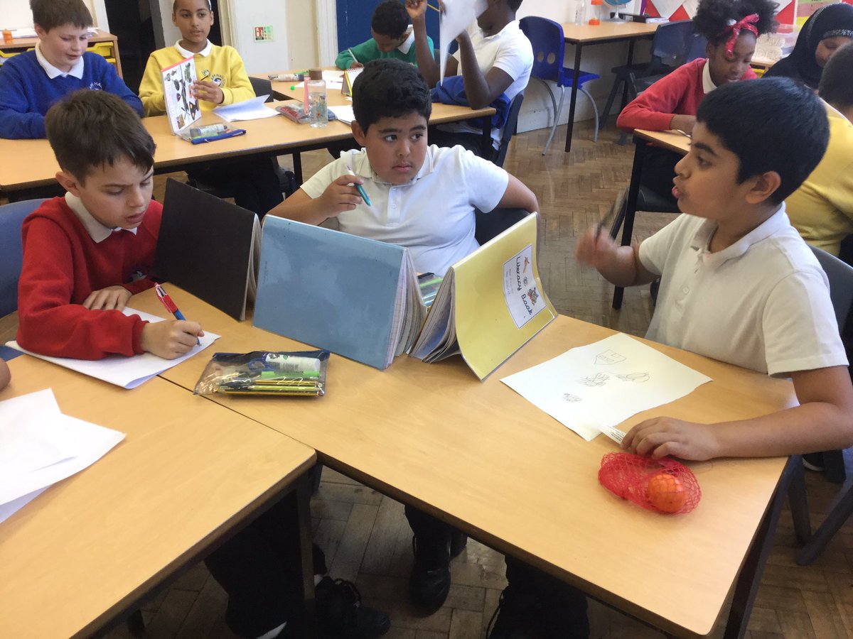LarkHallPrimary's tweet photo. #larkalbert practising their listening skills with the barrier game this morning #lhblp #lhcake #lhyear6 https://t.co/RMnlvzOt8u