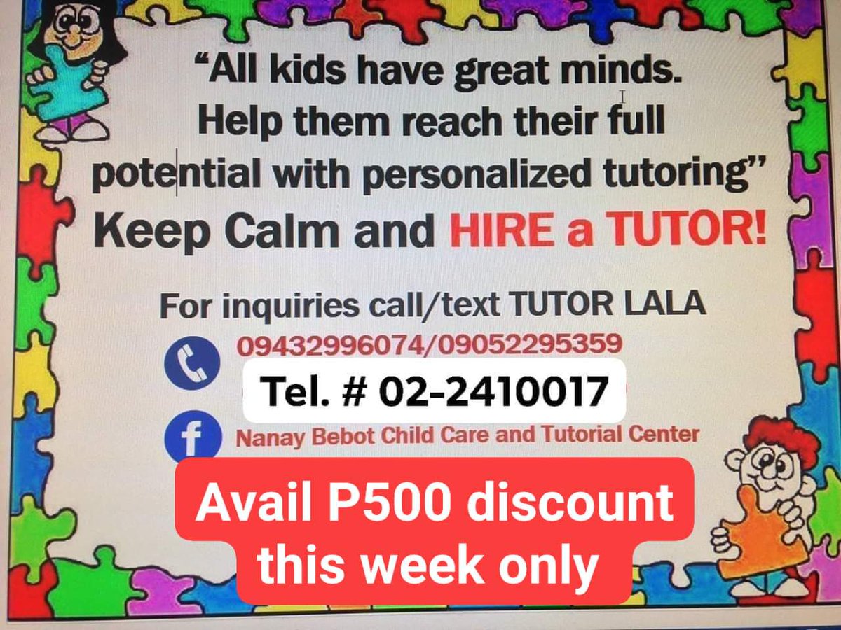 emmacobar's tweet image. Congrats for your win, Mayor @rex_gatchalian! Discounts are available for one-on-one tutorial service all over Valenzuela to celebrate Red Team&apos;s victory! Enroll your kids today! -Tutor Lala-
#ToGodbetheglory #NanayBebotChildCareandTutorialCenter #BignayValenzuelaCity