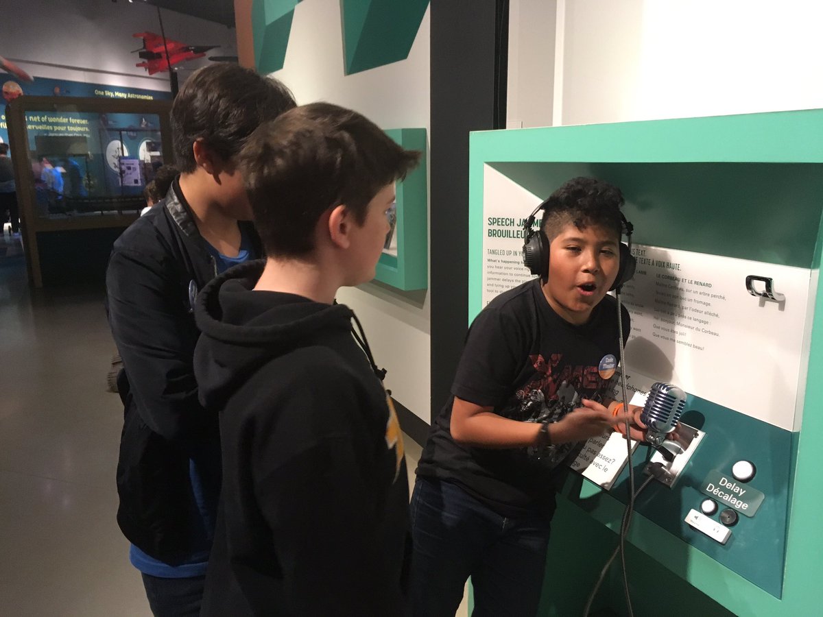 MrsDawsonsClass's tweet image. Exploring the museum of Science and Technology before our @TLPCanada #codingquest arcade begins @ChapelHillOCSB