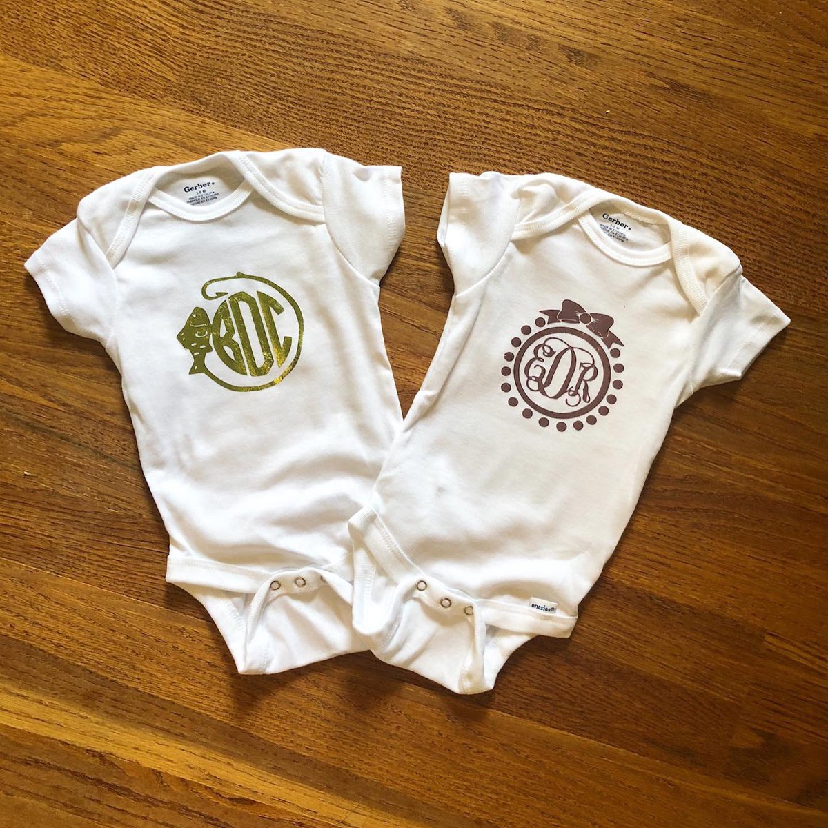 We love how these baby onesies turned out! They are too cute!