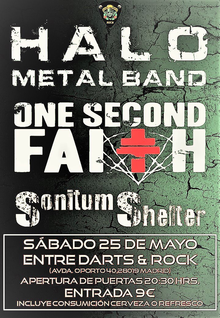 OneSecondFaith's tweet image. ¡¡Volvemos a la carga con doblete!! El viernes día 24 estaremos en Pinto junto a Fuck Division en la sala @BazingaPinto y sábado 25 junto a @halometalband y Sonitum Shelter en la sala Entre Darts rock (metro Opañel). Os queremos ver las caras... 🤘🏻