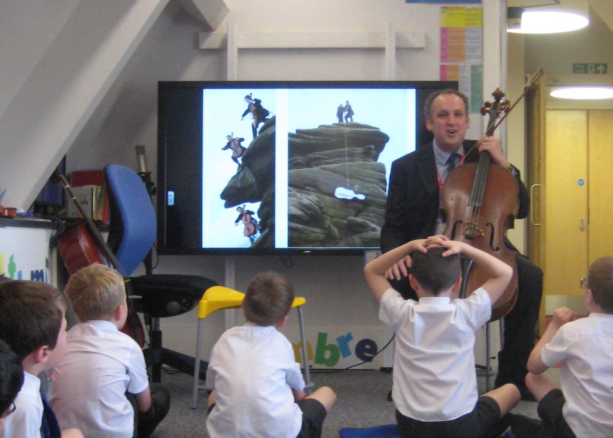 PP2 had a real treat in their #music lesson this morning when they were joined by extreme cellist and Birkdale governor, <a href="/jfdawson76/">Jeremy Dawson</a>, playing some classical and some <a href="/starwars/">Star Wars</a> pieces! He also showed some photos of him playing cello on Ben Nevis! <a href="/ExtremeCello/">Extreme Cello</a> 🎼🎻