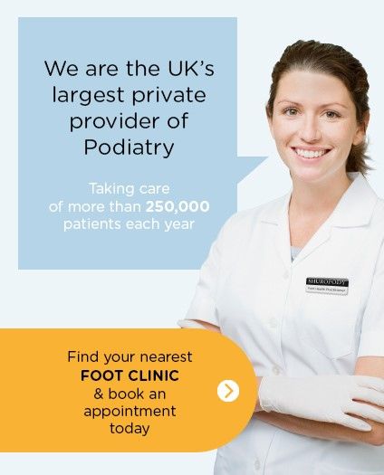 We are the UK's largest private provide of #Podiatry

Taking care of more than 250,000 patients each year.

Find your nearest #FootClinic &amp; book an appointment today: buff.ly/2lphRSk