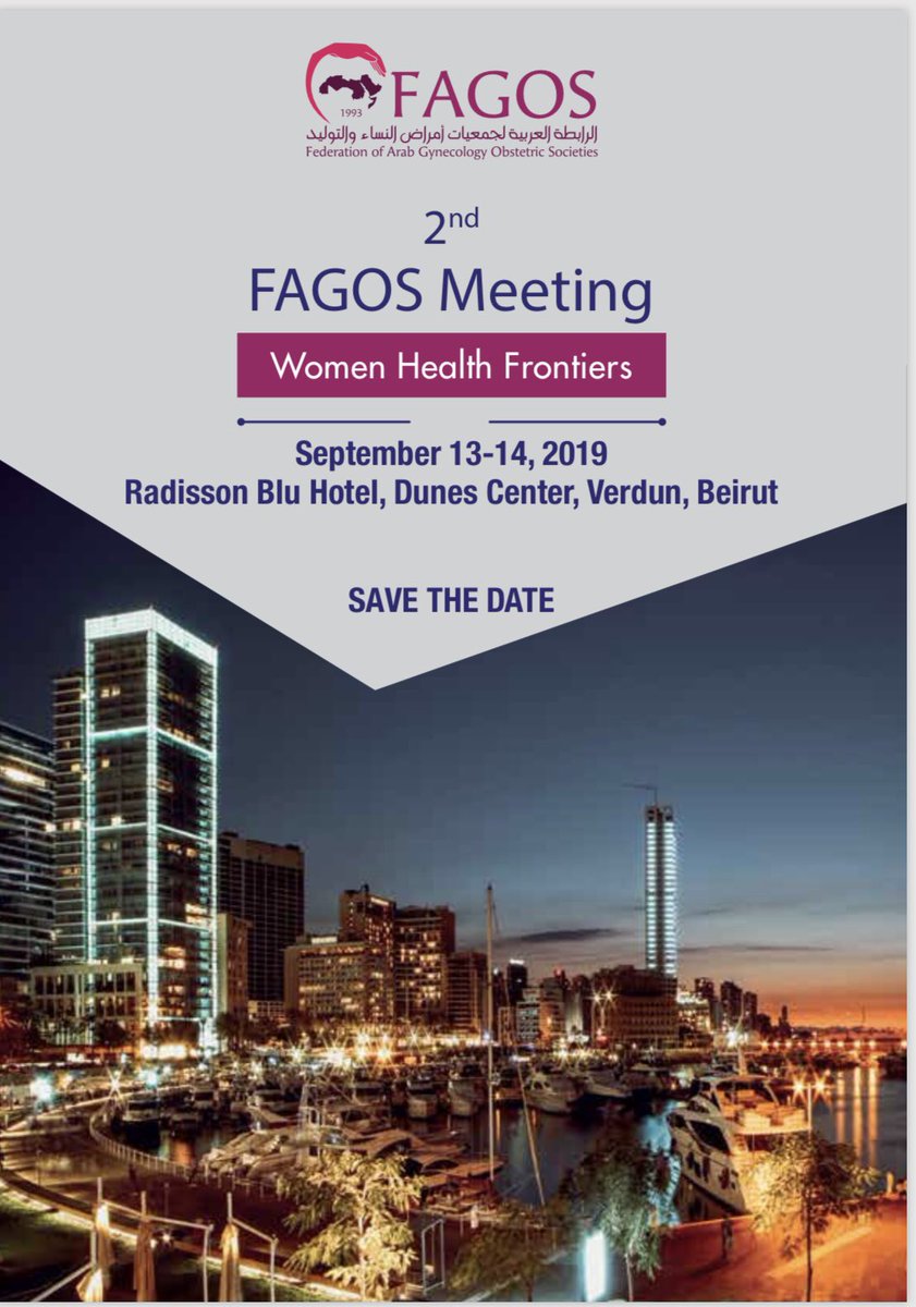 theFAGOS's tweet photo. Waiting for you in the high caliber #womenshealth frontiers @fagos meeting #fagos2019 #updates #clinicalstudies #ObGyn https://t.co/t0Lka8N3VR