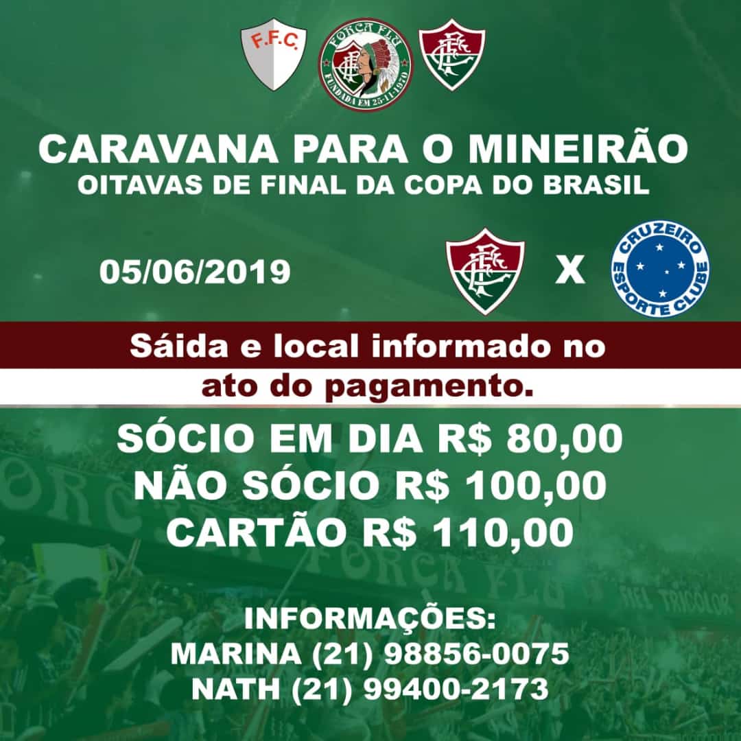 Vamos que Vamos, temos uma caravana aberta, vamos junto apoiar o nosso time vem com <a href="/oficialforcaflu/">FORÇA FLU</a>