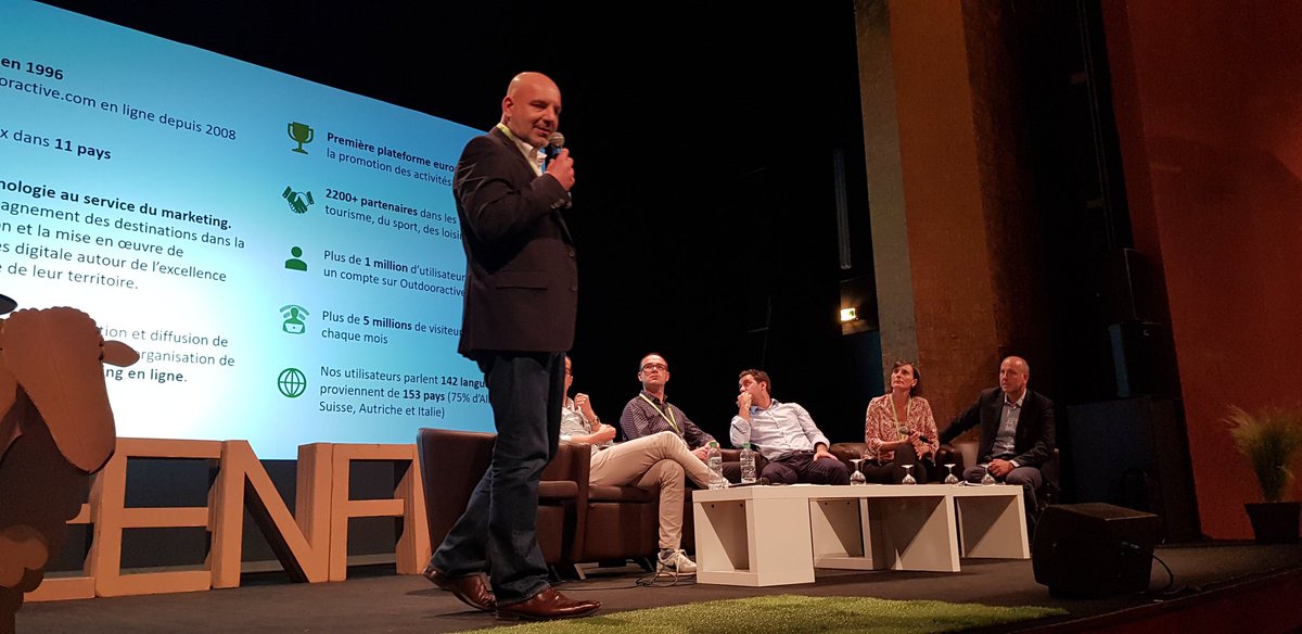 TourismePros's tweet photo. #GreenFrance 2019 🌿 clôture de la 4ème édition avec la dernière table ronde 👉 Quelle visibilité pour l'offre d'#itinérance et le #tourisme de #nature ? Avec l'expertise @LesArcs, @mytriptailor, @_outdooractive_ @Addockco https://t.co/0GLImIZEaJ