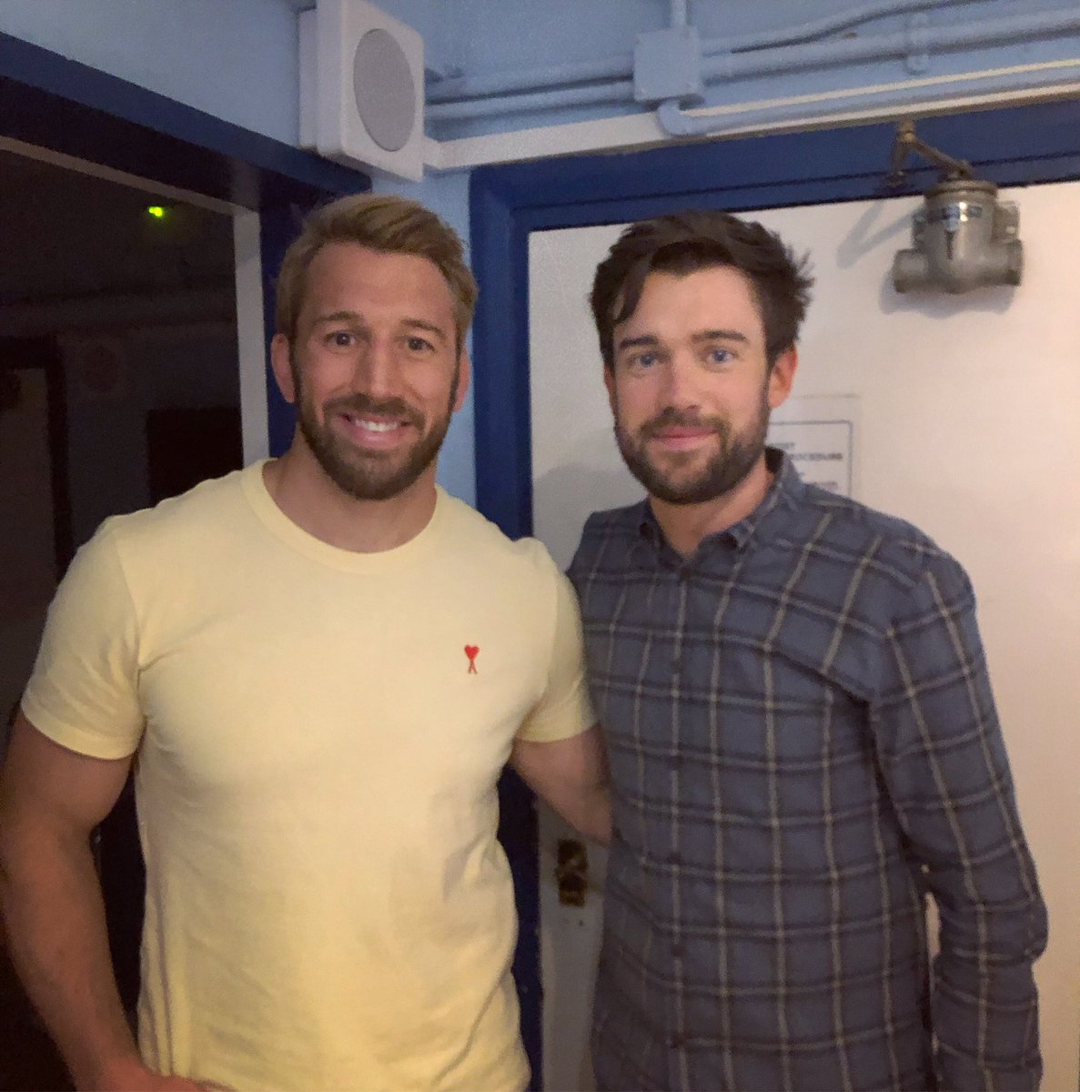 ChrisRobshaw's tweet photo. Just helping @jackwhitehall with some new material 👀 https://t.co/NsiyquY5uK