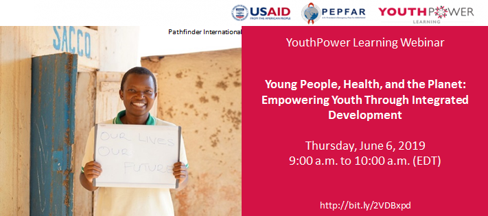 YPLearning's tweet image. Join us for a #webinar w/ @PRBdata on June 6: Young People, Health, and the Planet: Empowering Youth Through Integrated Development! Learn how #integrateddev projects &amp;amp; #youth inclusion can lead to better project outcomes &amp;amp; youth dev. Register now: bit.ly/2VDBxpd
