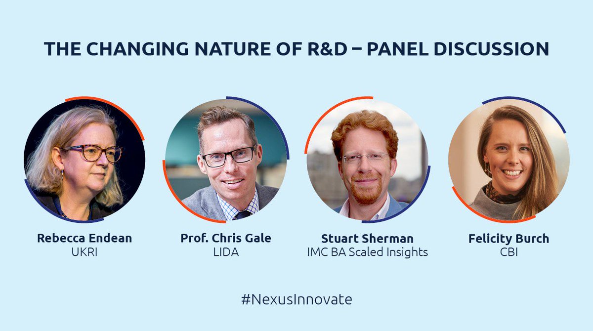 nexusunileeds's tweet photo. Joining @cathynewman to discuss our new report is:

▪ @felicityburch from @cbitweets
▪ Rebecca Endean from @UKRI_News
▪ @cpgale3 from @universityleeds and @LIDA_UK
▪ @StuartThinks from @IMC_BA and @InsightsScaled

Remember you can ask questions using #NexusInnovate https://t.co/Tr79Epllcs