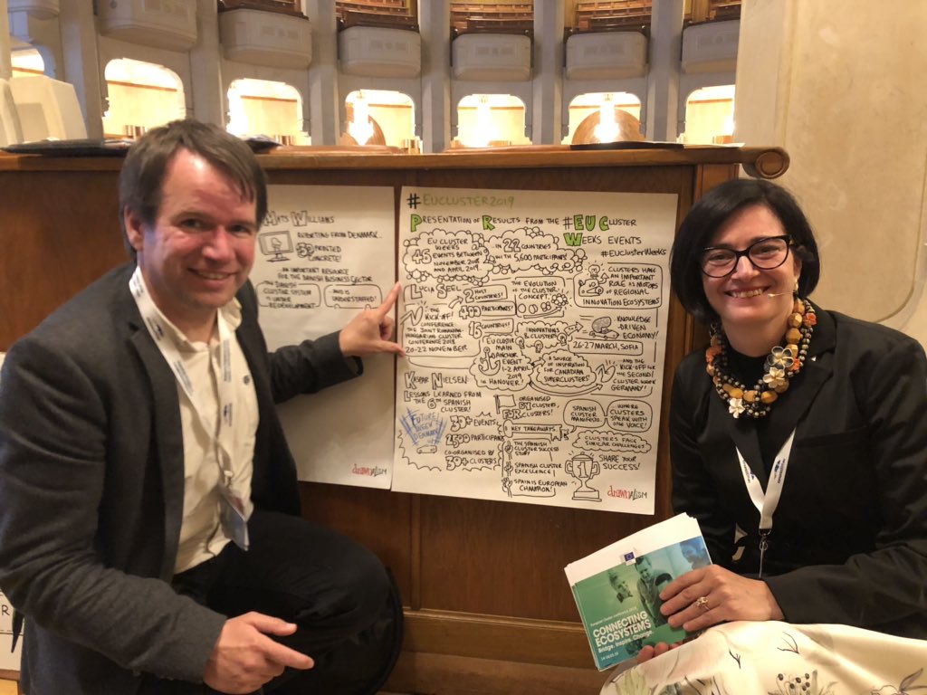 schierenbeck_c's tweet photo. Thanks to our #EUClusterWeeks rapporteur @KasparKan and @LuciaSeel and by video testimony @MatsWilliams and @Katarzyna_UE at #eucluster2019 https://t.co/126JAy3TkB