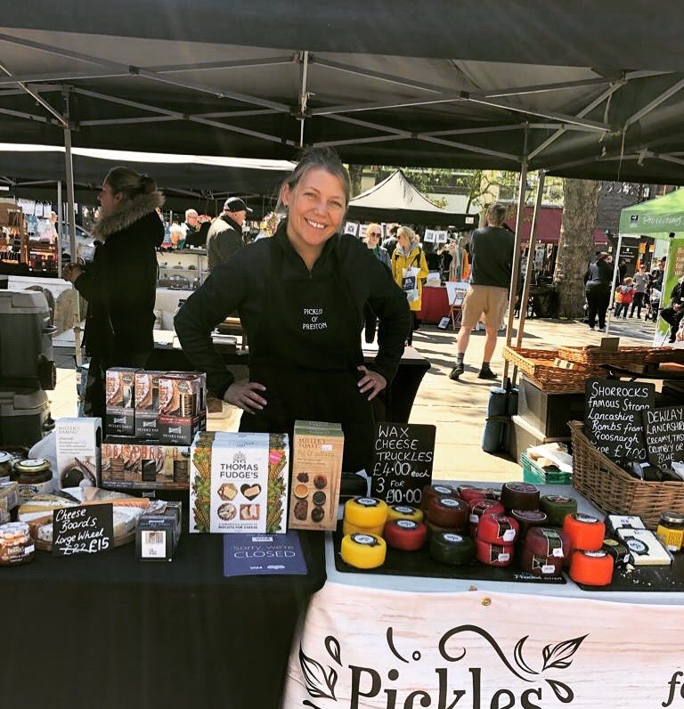 Had a great day on the @_makersmarket on Saturday. Can’t wait for the next one ! #supportsmallbusiness #cheeselovers #lancashirecheese #lovelocal #kickasscheese #dewlaycheesemakers