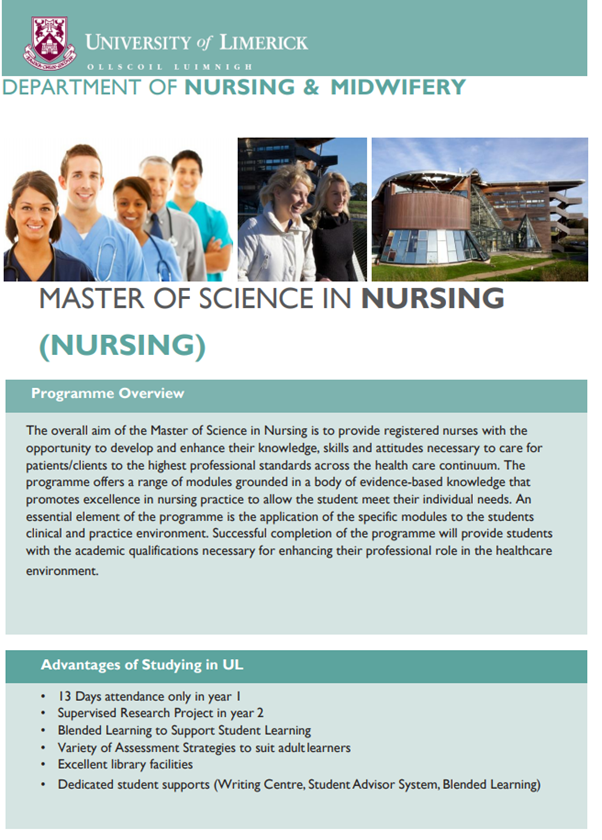 NursingMid_UL's tweet photo. Don't forget to check out our Post Graduate programmes #mentalhealth #dementia #Nurses #midwives #ageing Closing date is June 30th @UL @NursingMid_UL @EHSULimerick @sylviamurphyt @nmpduwest @ULHospitals @DMHospitalGroup @doodyowen @AliceCoffey13 @ULAlumniUL @NMLNetwork @ULMidSoc https://t.co/CZaTQeKjfC
