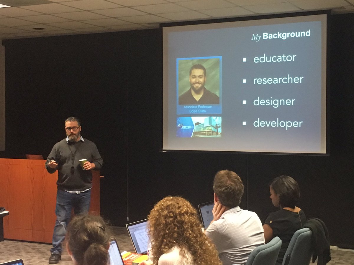 XULA_CCE's tweet photo. Today our guest speaker Dr. Patrick Lowenthal (Associate Professor &amp; Co-Coordinator of Ed.D in Educational Technology at @boisestatelive) will lead the discussion and hands-on training. @plowenthal @jtodd1973 @xulacat #XUCCE https://t.co/eD91TFAMlD
