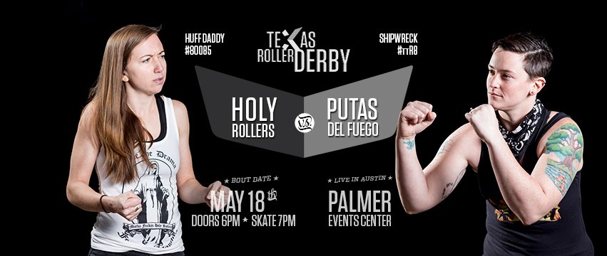Saturday, May 18th: <a href="/TXRDHolyRollers/">The Holy Rollers</a> take on the fiery <a href="/putasdelfuego/">Las Putas Del Fuego</a> 🔥 Come check out all the hard-hitting banked track roller derby action right here in Austin, Tx! Get your tickets NOW at universe.com/txrd