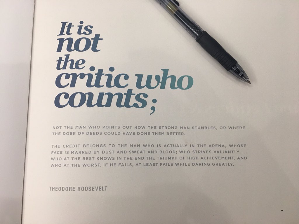 h_serves's tweet photo. Engaging with transformational leaders at the Dare to  Lead Conference,based on the research of Brené Brown, Ph.D. “It is not the critic who counts; ... the credit belongs to the man who is actually in the arena...” - Theodore Roosevelt #HutchisonStrong https://t.co/qlRGj6I8sX