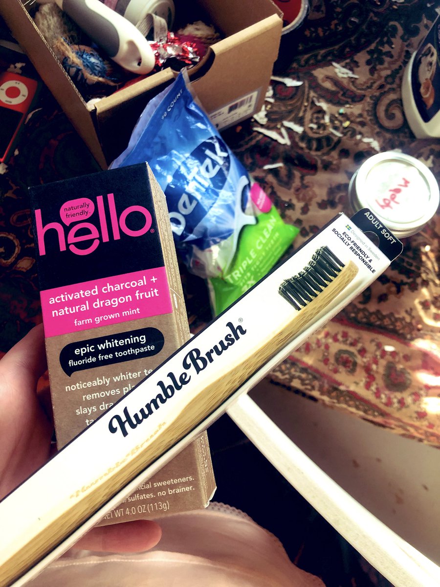 bought my #humblebrush yesterday - 100% biodegradable toothbrush made from bamboo🌍💘 got it from target✨🌍💖