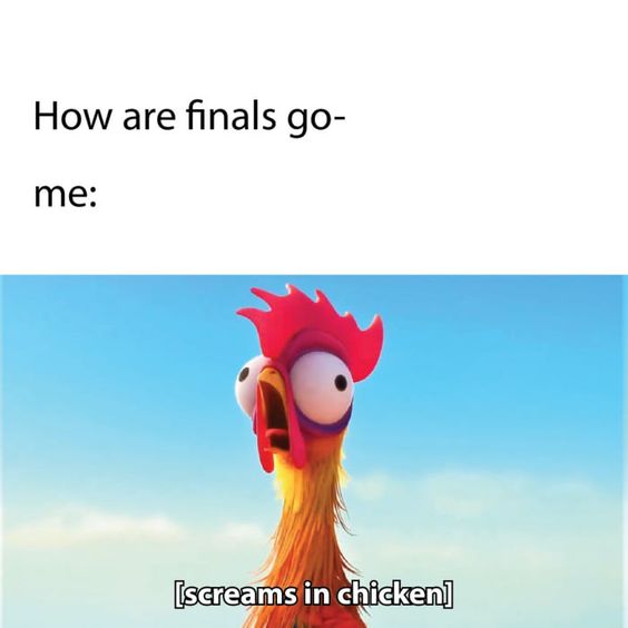 Happy 2nd Day of Finals!