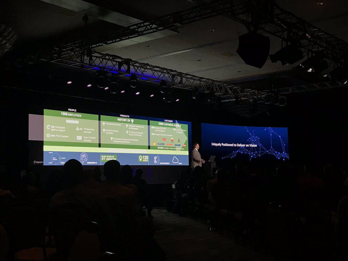 nicoletabak's tweet image. Proud to be part of @AspenTech where our mighty team of 1500 has 100+ PhD Degrees and a massive history of product innovation 🙌  #OPTIMIZE2019