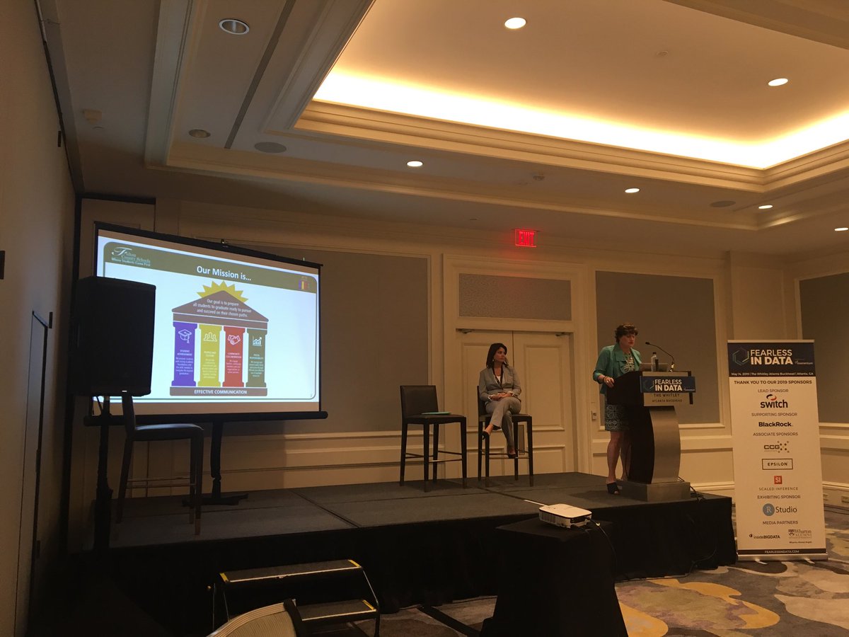 CarpeDiFemme's tweet photo. Love hearing from innovative local leaders like ⁦@Serena1027⁩ CIO Fulton County Schools. #fearlessindata #womenintech #daradriveneducation https://t.co/rAR5EjVzwf