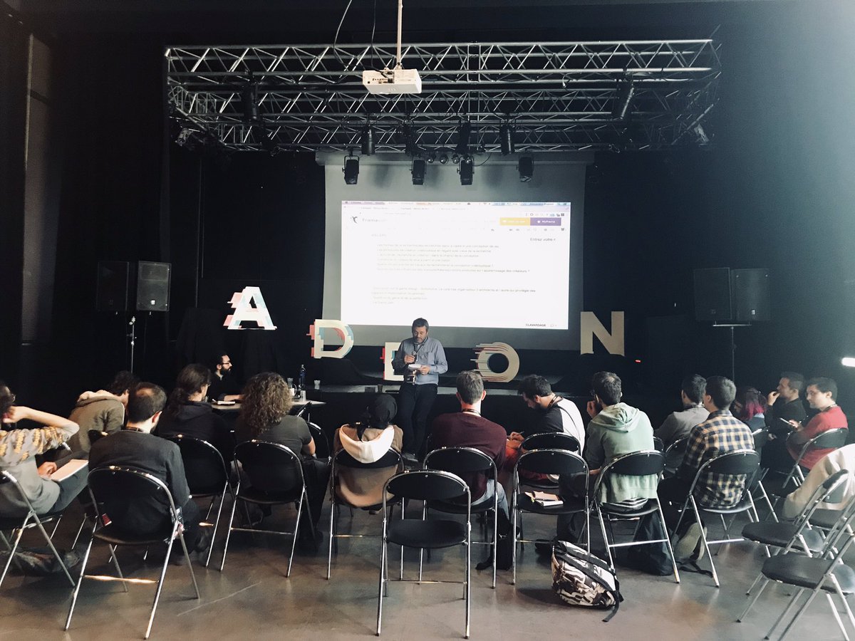 ADDON_EVENT's tweet image. Fin de la première journée #ADDON avec la restitution des ateliers #barcamp ! Merci aux participants 👌🏼
RDV demain pour les conférences d’experts du JV 🤩 🎮🕹 #awesomespeakers #gamedesign #sounddesign #art #techart #gamedev #indiedev 
@atlangames @3hitcombo @stunfest