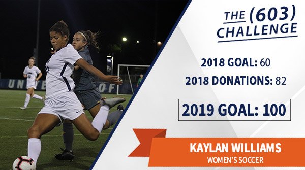 UNHWSOC's tweet image. Donate to the #603Challenge starting this Sunday, May 19 and double your impact when you donate early!