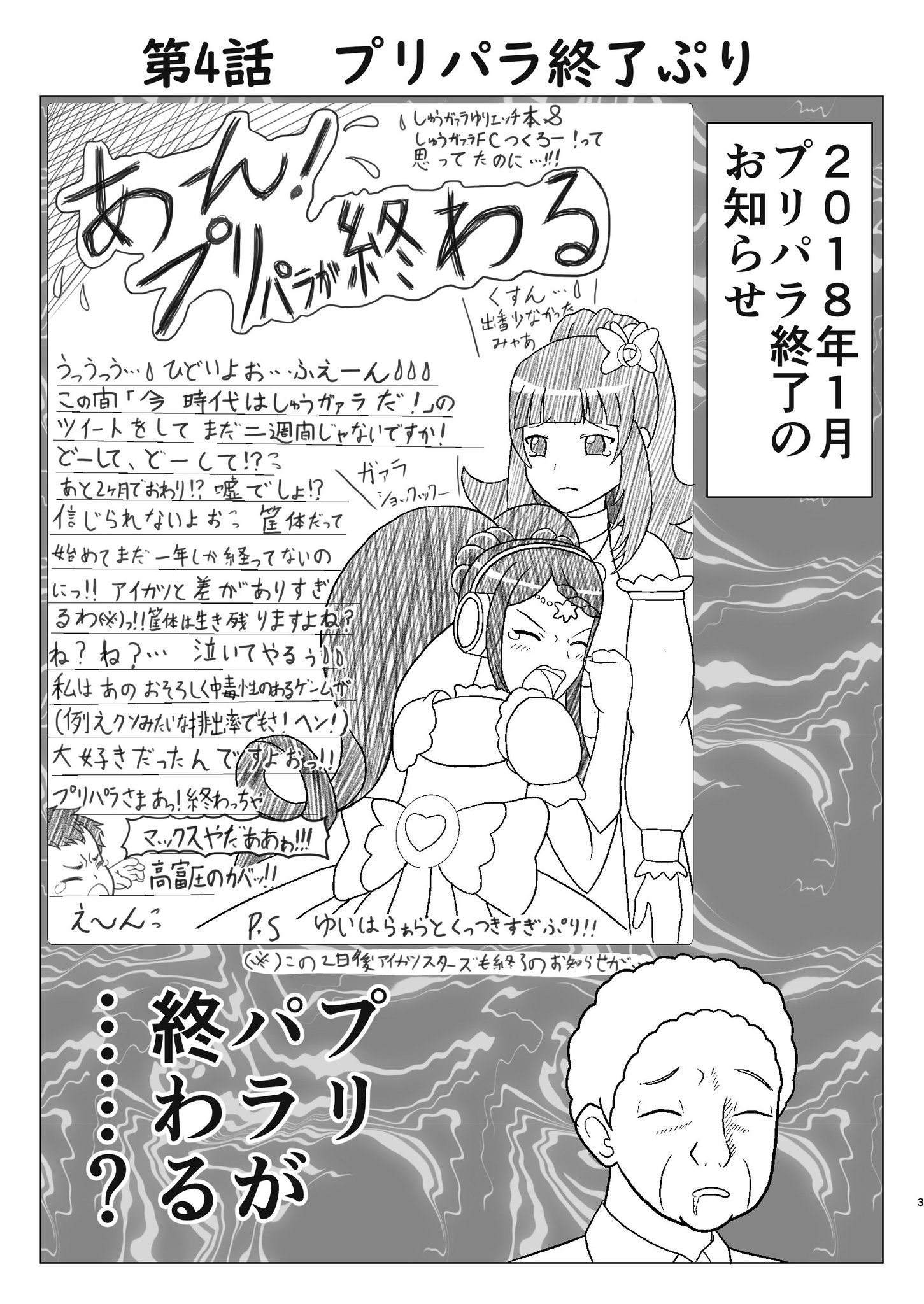 荒信 新刊委託中 On Twitter プリジャン25の新刊 予定 です 描く描く言ってもう1年位経っちゃいましたけど プリパラ おじさんが録画台に挑戦するお話です 今でも各種グッズや実質プリパラ5期なフレンドシップツアーがあったので当時ほどの絶望感はないんですけど