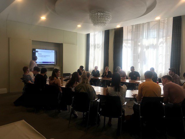 RICSMatrics's tweet photo. We welcomed students from Nottingham Trent University today who are on their third year on the apprenticeship route! Thank you to the RICS Future Talent Team, RICS Matrics London, RICS Member Operations and RICS International Standards Team for their presentations! https://t.co/qmZDNE2nBm