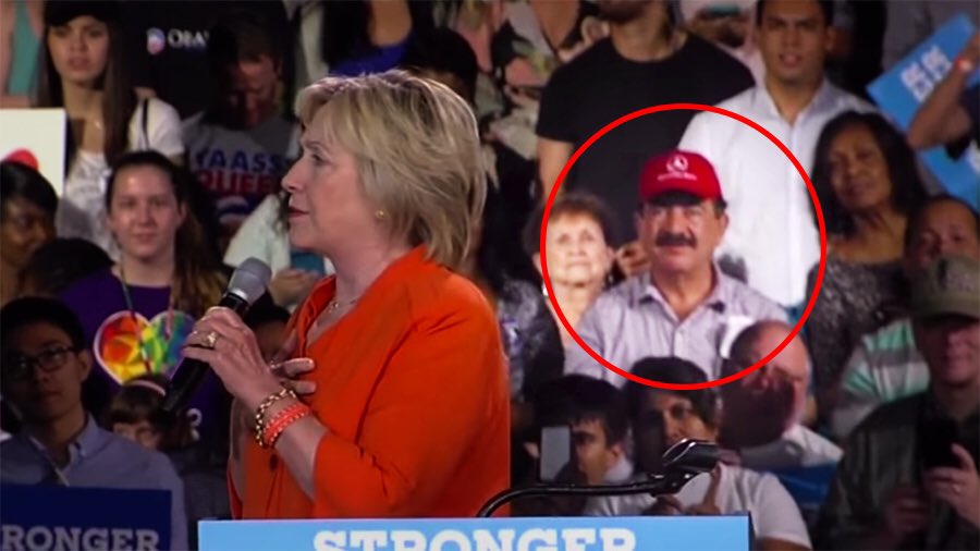 <a href="/HillaryClinton/">Hillary Clinton</a> <a href="/Columbia/">Columbia University</a> As a gay man, I'll never forget that you had the Pulse nightclub terrorist's father directly behind you at a rally after his son murdered 49 people. 

I'm forever thankful you'll never be president. 
#Trump2020