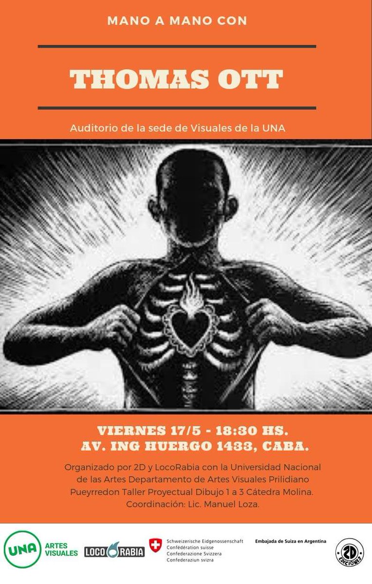 Este viernes el Grosso de Thomas Ott en una charla coordinada por Manuel Loza en el UNA

Yo que ustedes voy de una!!!