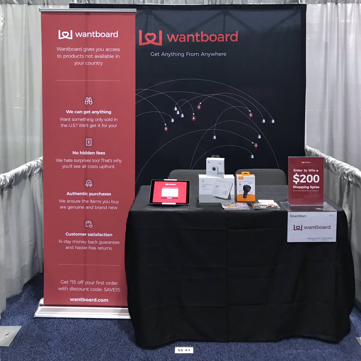 wantboard's tweet photo. Visit us today at #OCEdiscovery in #Toronto for chance to win a $200 shopping spree! We’re located near  the front of Aisle 800 at Booth SS41. @OCEinnovation https://t.co/etPHGStKS5