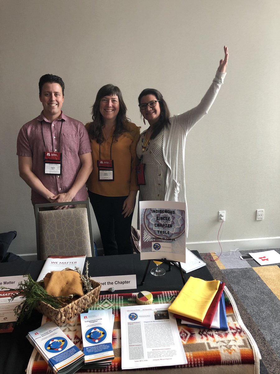 ICC_CCPA's tweet photo. Come visit us at the Indigenous Circle Chapter booth! We are here until 1:00 with brochures and our first ever newsletter! #CCPAIACconference #CCPAconference https://t.co/HRRLlJv6ln