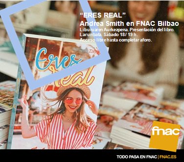 Fnac_EUS's tweet photo. «No tenía muy claro si estaba continuando la broma porque le divertía o porque quizá sí estaba interesado. El mero pensamiento hizo que mis mejillas se ruborizaran.» @AndreaLetItBe viene a @Fnac_ESP #Bilbao!!!! @plataformaneo Escritora de #MiPlanD #MiÚnicoPlan y #EhSoyLes https://t.co/JmcWRU8LwY