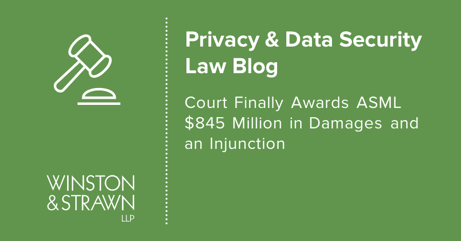 WinstonPrivacy's tweet photo. Damages in #tradesecret cases can be significant. It’s important for companies to take proactive steps in their readiness to respond if theft occurs. https://t.co/Mai45GHKip #datasecurity https://t.co/QxwISfB2GU