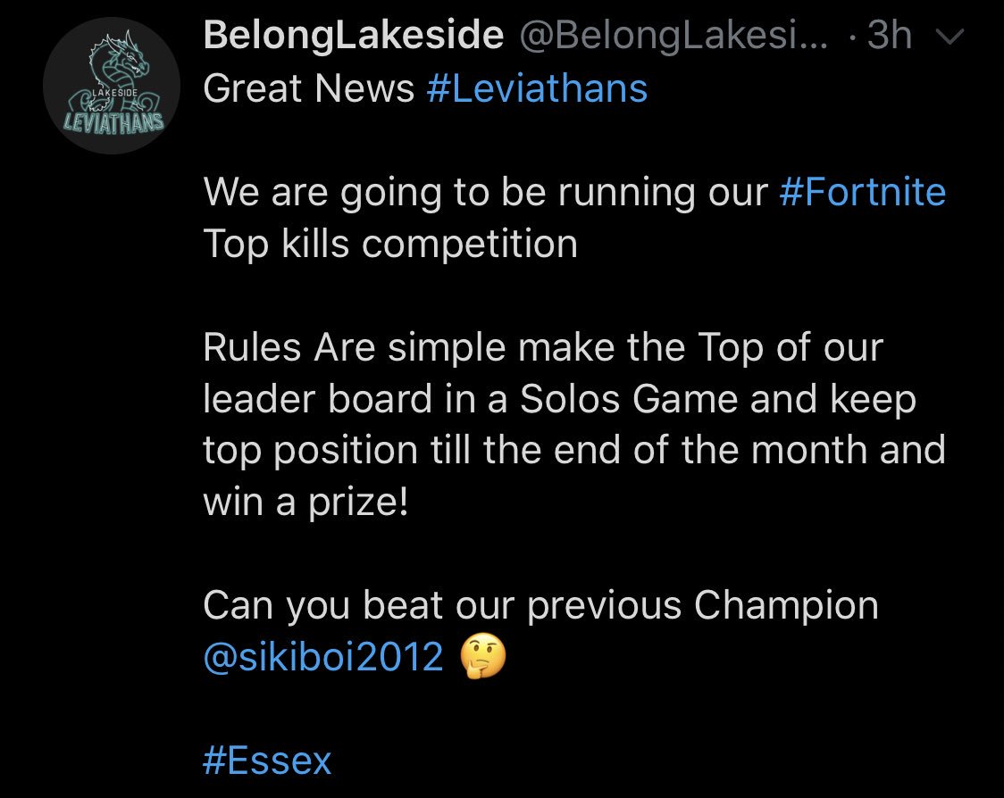 sikiboi2012's tweet photo. Hey guys just a quick one if you are local to the Thurrock area pop down to the @BelongLakeside arena! I am the current reigning champion... can you beat me and take my crown? Dm @BelongLakeside for bookings. Best of luck https://t.co/vhdMlK2n6W
