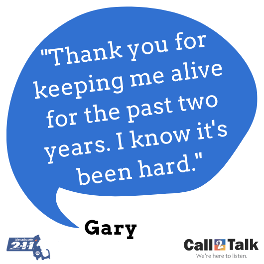 Mass_211's tweet photo. May is #mentalhealthawarenessmonth and #Call2Talk is here to listen!

If you're in #Massachusetts dial 2-1-1 from any phone

Dial direct 508-532-2255 (US)

Text C2T to 741741 through our partnership w/ @CrisisTextLine

Call through National Suicide Prevention Lifeline @800273TALK https://t.co/Mhg4SO5yf0