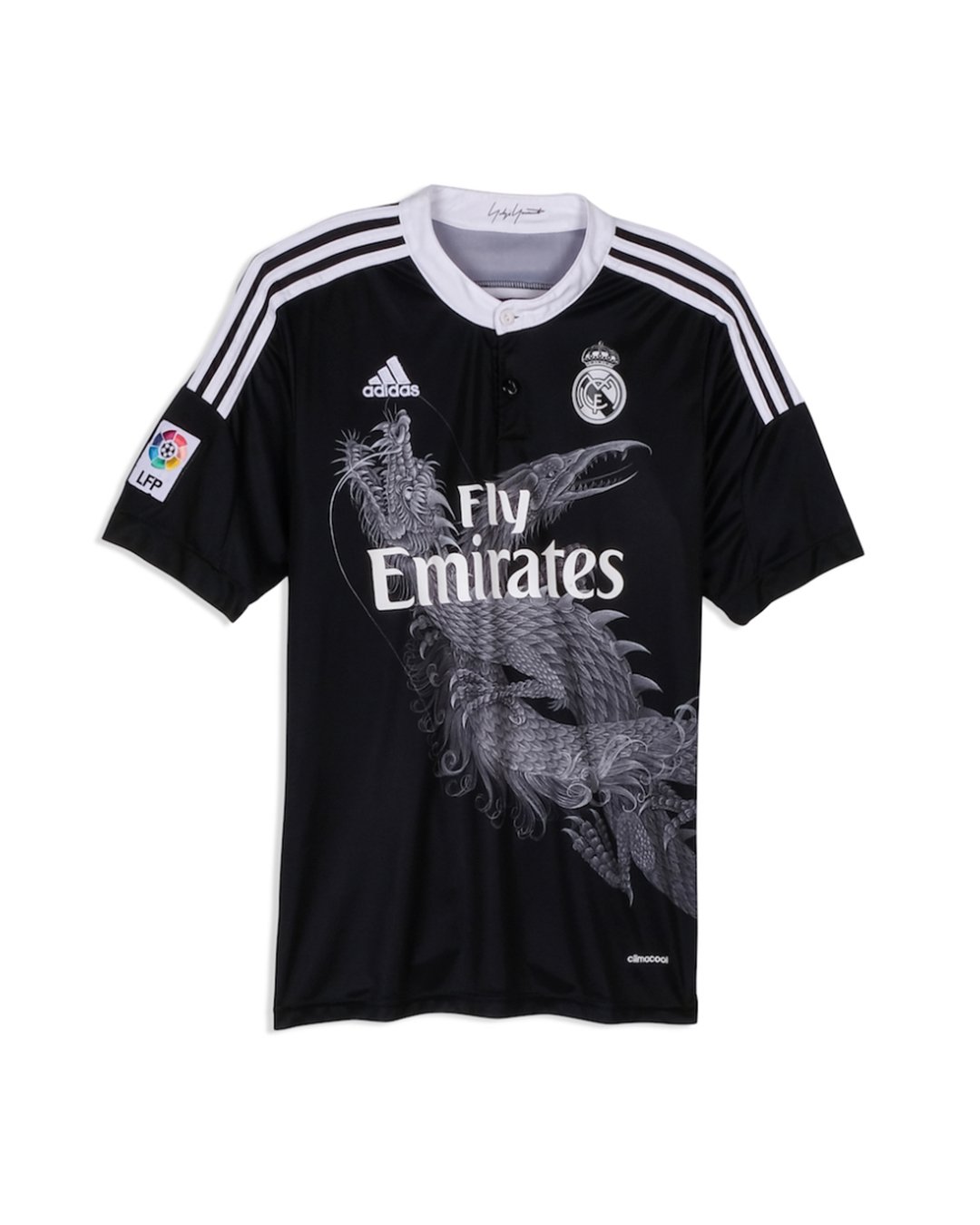 GRAILED on X: "Yohji Yamamoto x Adidas, 2014 - Featuring a mandarin collar  and hand-illustrated by Yamamoto himself, this third kit for Real Madrid  might be the most fire soccer jersey of