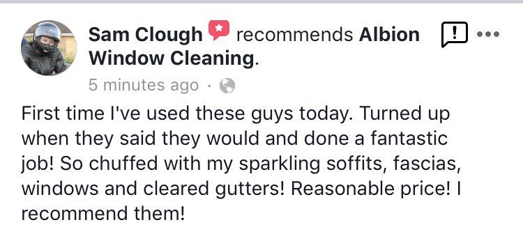 Albionwindowcle's tweet photo. It’s always nice to come back to the office and receive a lovely review on our work 😀😀😀

#brighton #hove #hangleton #portslade #southwick #shoreham #windowclean #fasciaclean #soffitclean #gutterclearance #guttercleaning #threebestrated #local #localcompany #reviews #sun #happy https://t.co/HvyKMlofkL