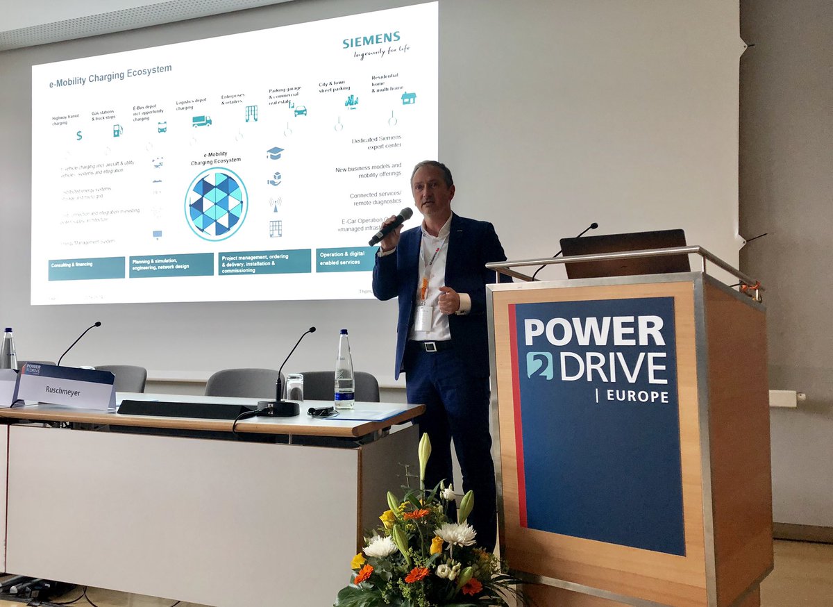 RontgenSilke's tweet photo. Smart charging with renewable energy for sustainable mobility. Thomas Gereke @the_smarter_e conference talking about the #FutureOfMobilty. #TimeToCare #TSEEU https://t.co/9de4Wyhqki