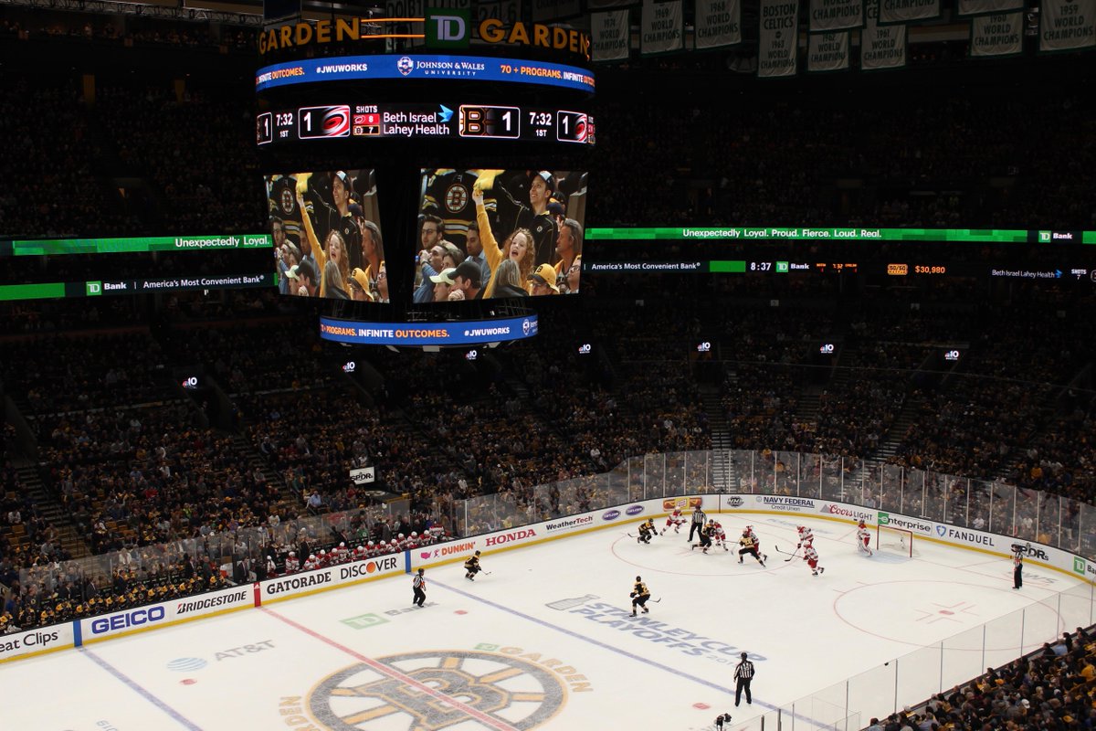 JWUOnline's tweet image. Cheering on our #EducationPartners, the @NHLBruins, as they try to take home game 3 of the NHL Conference Finals! Let's go B's! #NHLBruins #JWUWorks