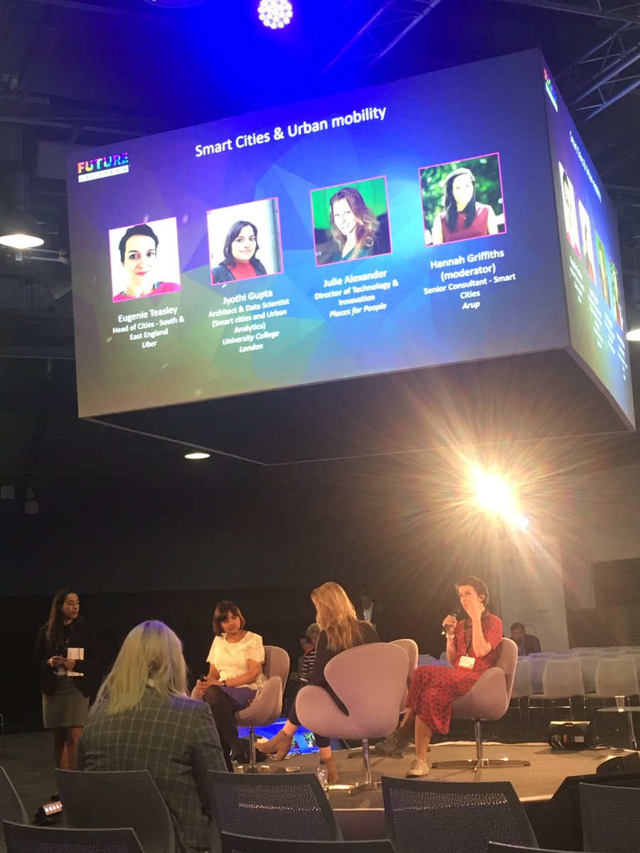 How can we support eco-systems to shape the future of mobility? Hannah Griffiths, @ArupGroup speaks with <a href="/eugenieee/">Eugénie Radou</a>, <a href="/jacitytalks/">Julie Alexander</a> and <a href="/JyothiGupta/">Jyothi Gupta</a> to discuss what’s next for smart cities and urban mobility #FPT2019