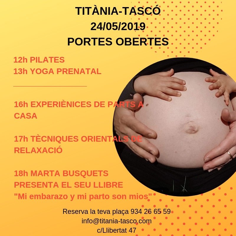 TitaniaTasco's tweet photo. Titània-Tascó obre les sevas portes! Vine el 24/05 a coneixer-nos i a gaudir de tallers gratuits!
#embaras #part #respectuos #postpart @embarazo #parto #respectuoso #PartoRespetado #taller https://t.co/cWAclMSyvB