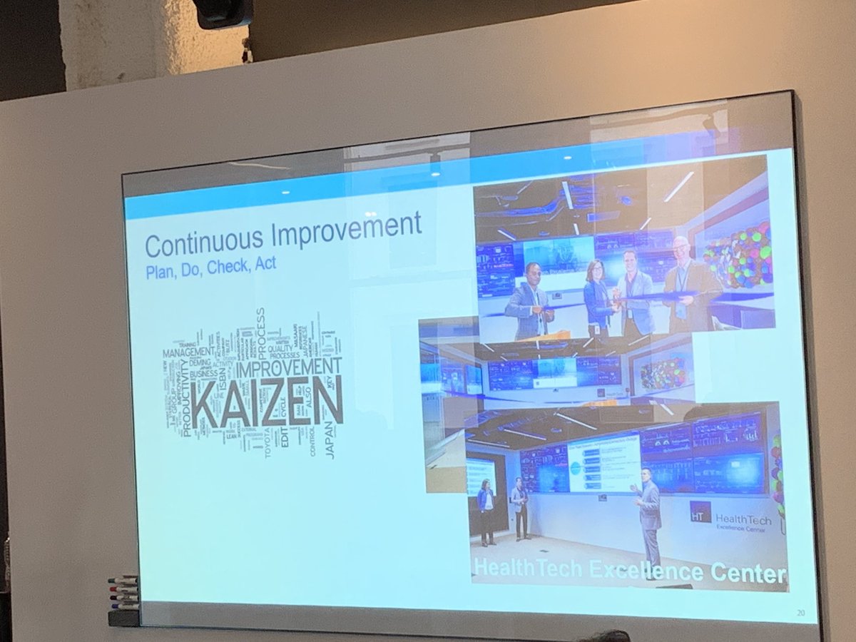 toacca's tweet photo. At the Leading Edge Forum on Digital Transformation. Interesting concepts on #Kaizen - continuous improvement from HCSC @lefep to use information radiators for measures across the organization. #LEFForum https://t.co/IL2G8RKWN6