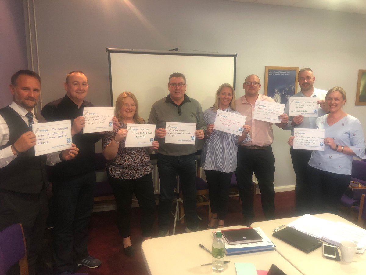 So proud of our Scotland, NI& Cumbria team today, really powerful discussion around mental health awareness week, here are our pledges #MentalHealthWeek2019 #beingCoop