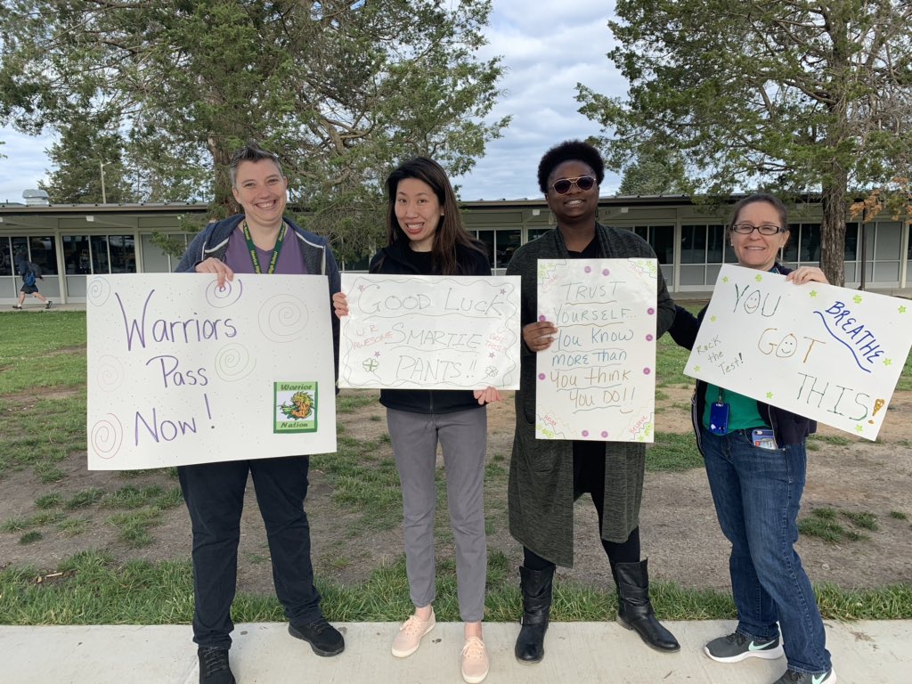 hhs_prncpl's tweet photo. SOL pep parade this morning @HenricoHighSch! Letting students know we believe in them!!! #warriors #passnow ๐๐๐๐ https://t.co/YsG2JZvqEx